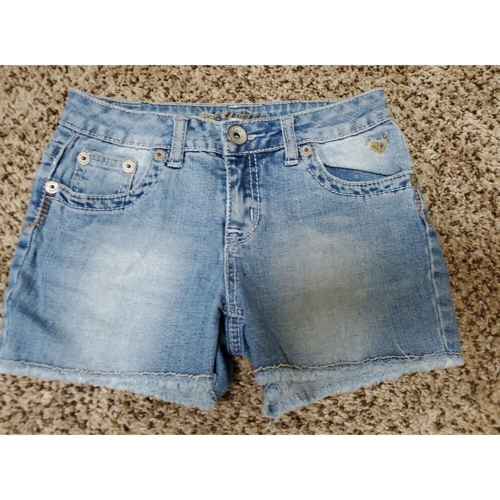 Justice Girls Denim Jean Shorts 12R Blue Simply low